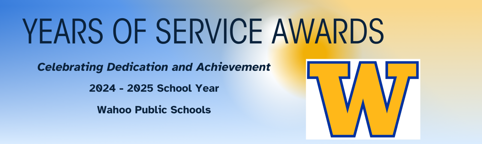Image indicating years of service awards for the 24-25 school year.