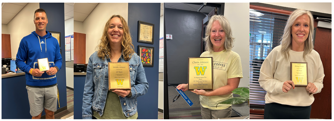 Additional staff members receiving awards